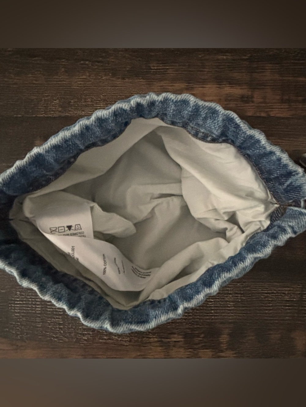 Frame Denim Drawstring Pouch - Picture 4 of 4